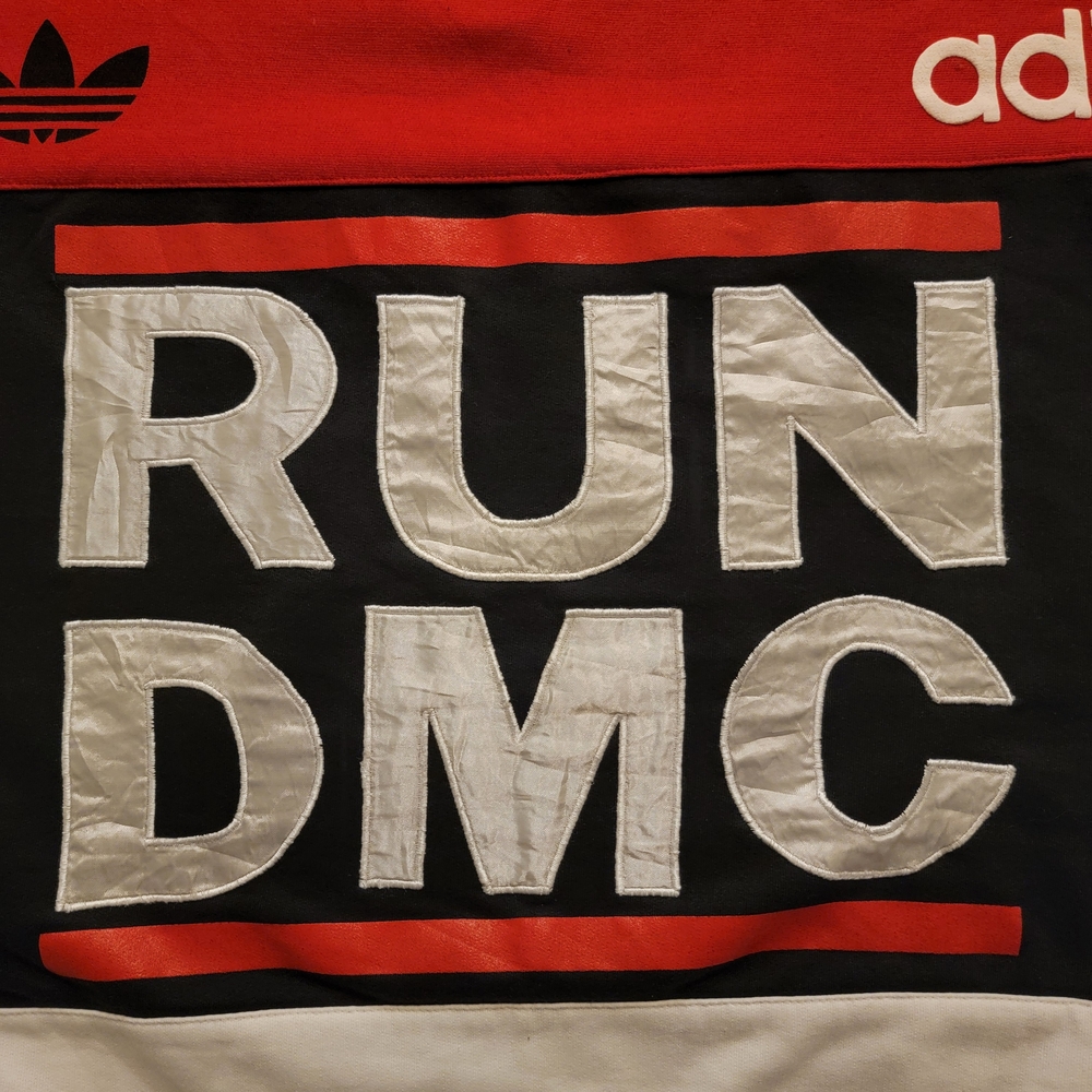 Adidas Men's RUN DMC Sweater - Red, Black, and White - Picture 2 of 16